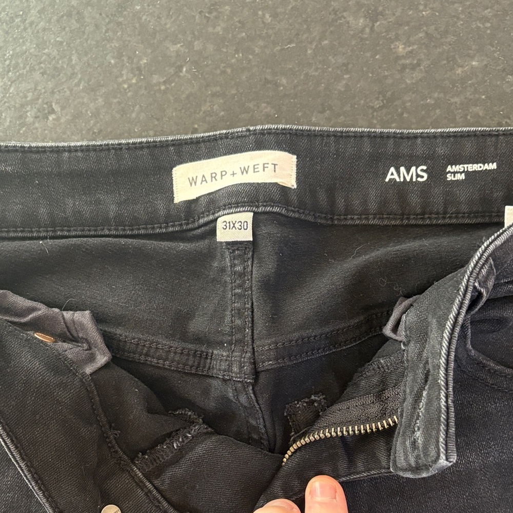 Warp + Weft Dark Denim Jeans